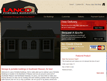 Tablet Screenshot of lancobuildings.com